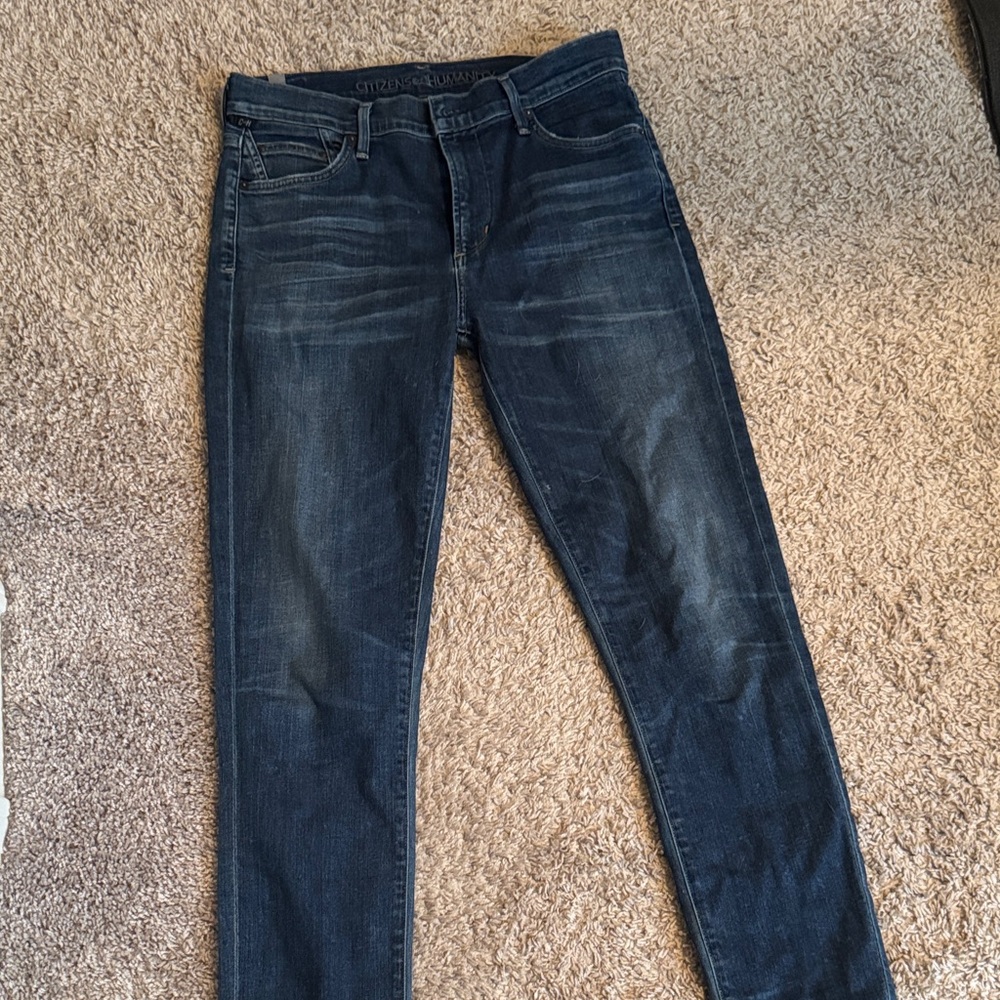 Citizens Of Humanity Women's Dark Indigo High-Rise Skinny Jeans